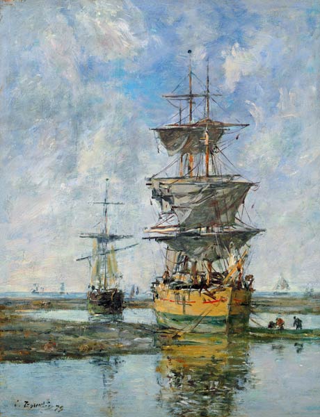The Large Ship von Eugène Boudin