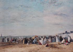 Der Strand von Trouville 1867
