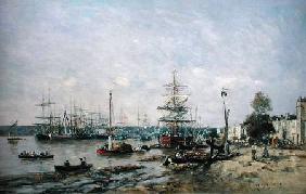Bordeaux - Quay and Port 1874