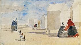 By the Bathing Machines 1866  on