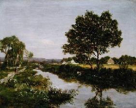 River on the Outskirts of Quimper 1854-57