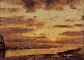 Sonnenuntergang über dem Meer bei Trouville 1873