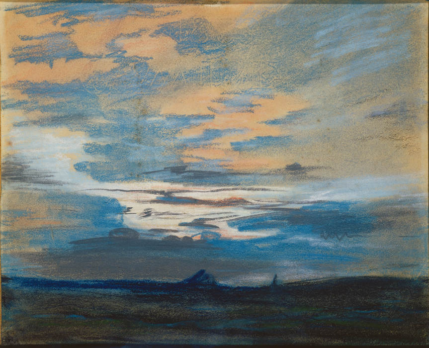 Sonnenuntergang von Eugène Delacroix