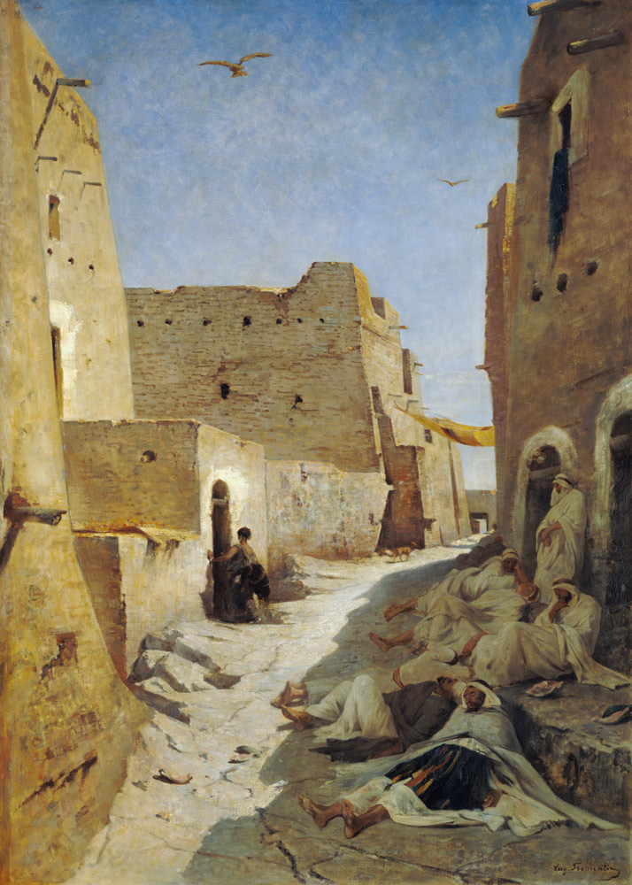 Une rue a El-Aghouat von Eugène Fromentin