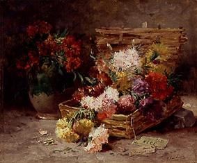 Blumenkorb aus Nizza. von Eugene Henri Cauchois