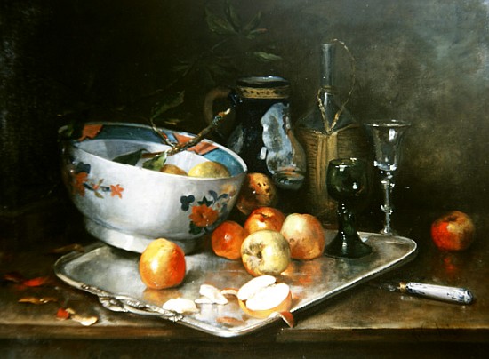 Still Life with Apples von Eugene Henri Cauchois