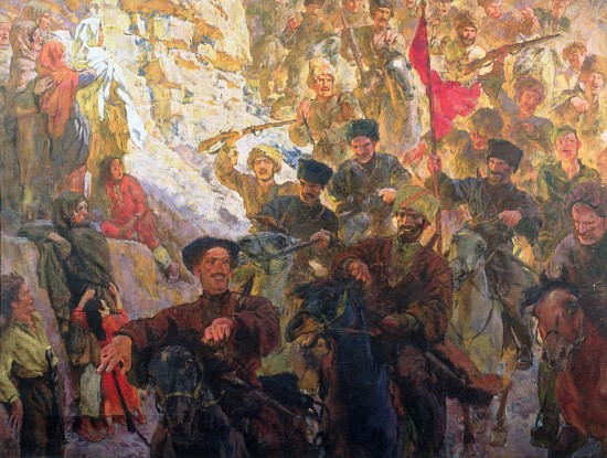 The Red Partisans of Dagestsan von Evgeni Evgenievitch Lanceray