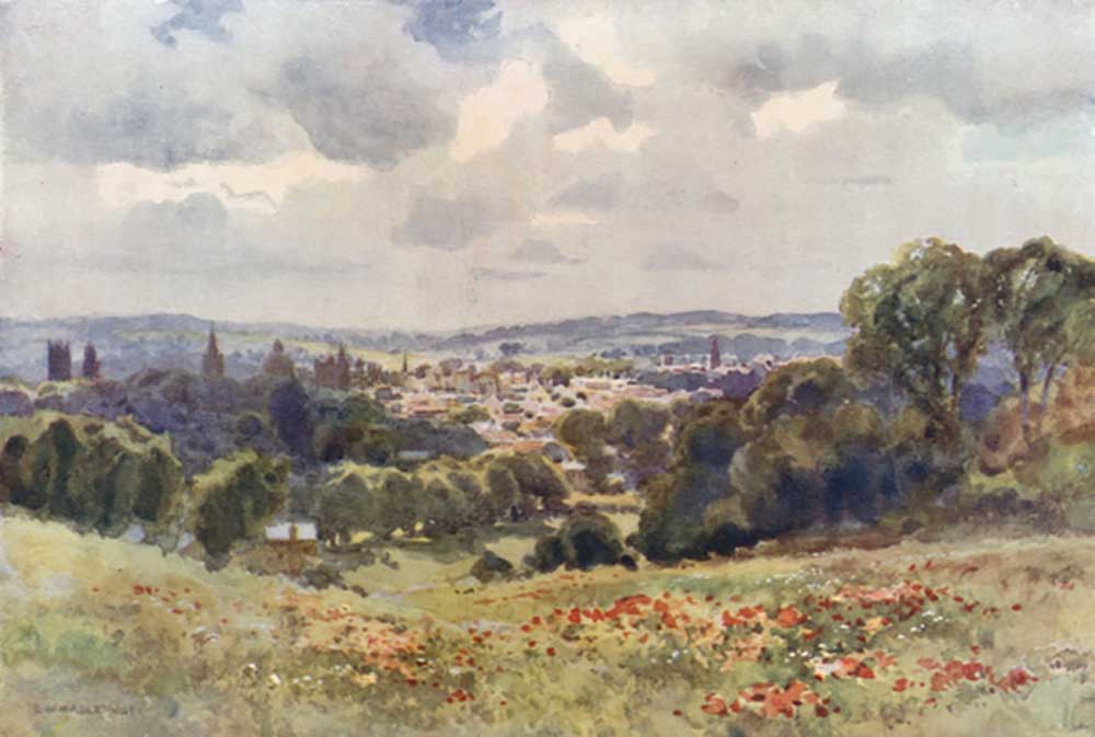 Oxford von Headington Hill von E.W. Haslehust