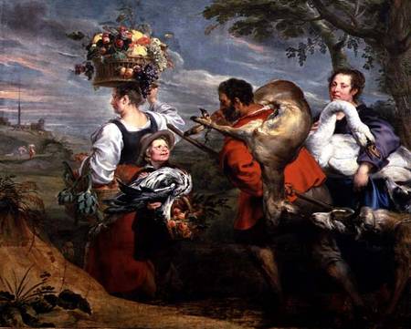 Peasants Going to Market von F. Rubens