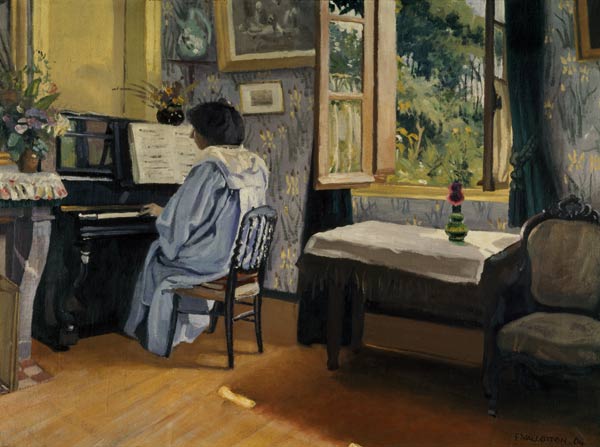 F.Vallotton / Woman at the Piano von Felix Vallotton