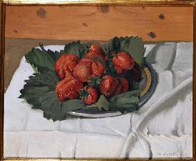 Stillleben mit Erdbeeren 1921