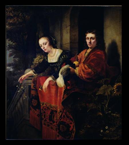 Portrait of a Husband and Wife von Ferdinand Bol