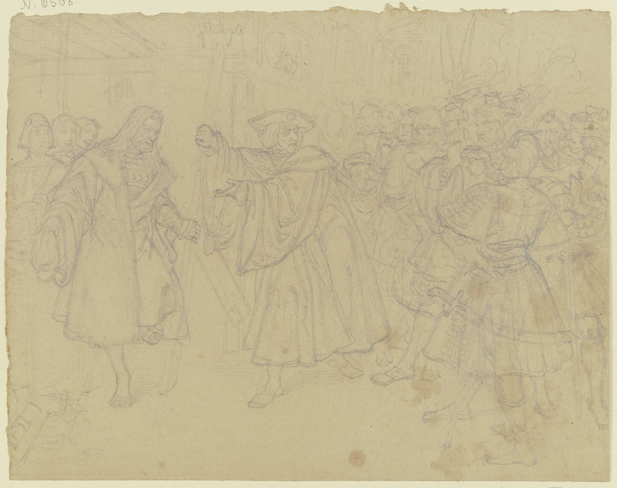 Kaiser Maximilian hält Albrecht Dürer die Leiter von Ferdinand Fellner