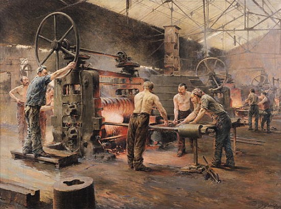 The Rolling Mill von Ferdinand Joseph Gueldry