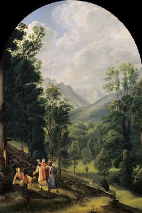 Berchtesgadener Landschaft. 1817