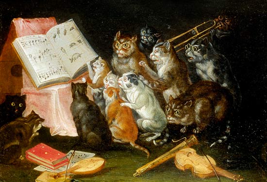 A Musical Gathering of Cats von Ferdinand van Kessel