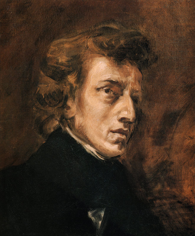 Frédéric Chopin von Ferdinand Victor Eugène Delacroix
