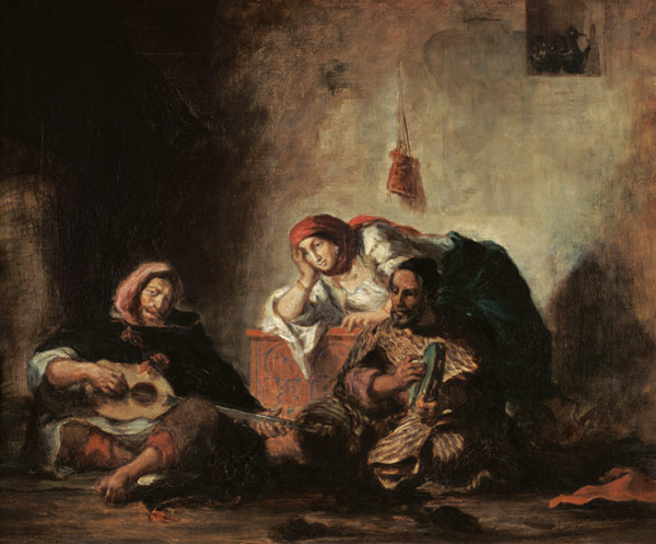 Jüdische Musikanten in Mogador von Ferdinand Victor Eugène Delacroix