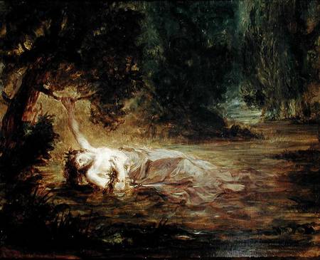 The Death of Ophelia von Ferdinand Victor Eugène Delacroix