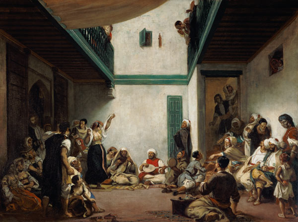 A Jewish wedding in Morocco von Ferdinand Victor Eugène Delacroix