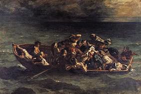 Der Schiffbruch des Don Juan (Nach Byron: Don Juan) von Ferdinand Victor Eugène Delacroix