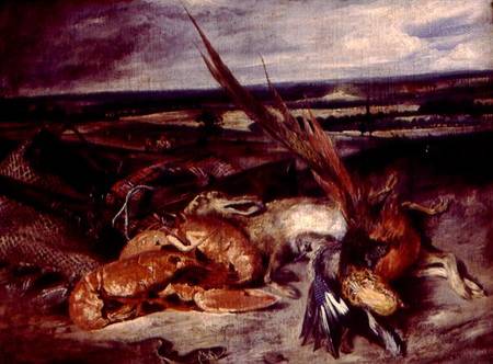 Still Life with Lobsters von Ferdinand Victor Eugène Delacroix