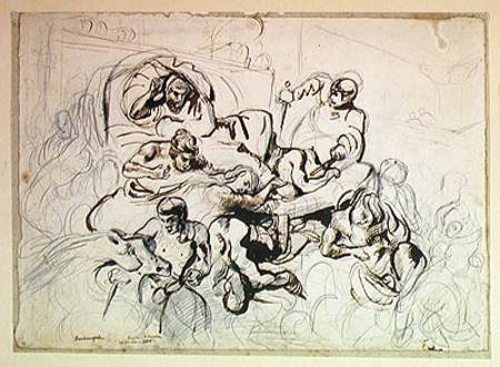 Study for the Death of Sardanapalus von Ferdinand Victor Eugène Delacroix