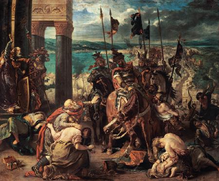 Einzug der Kreuzfahrer in Konstantinopel am 12. April 1204. 1840