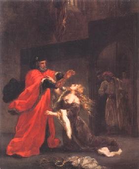 Desdemona wird von ihrem Vater verflucht 1851