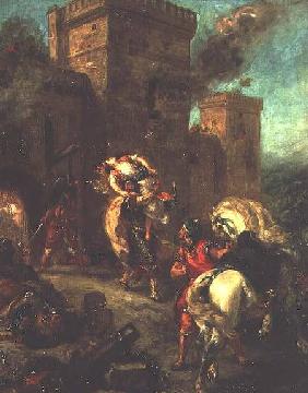 Rebecca Kidnapped by the Templar, Sir Brian de Bois-Guilbert 1858
