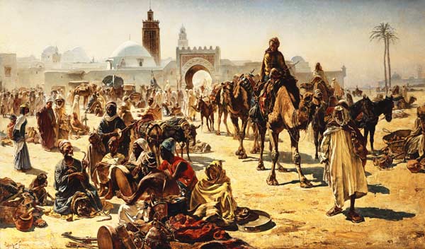 Arabischer Sklavenmarkt von Ferencz Frans Eisenhut