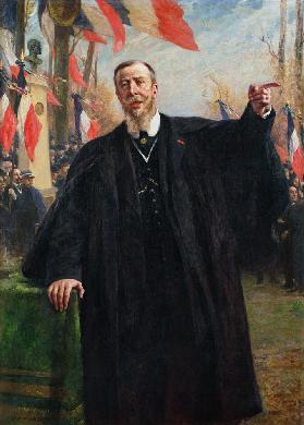 Paul Deroulede (1846-1914) Making a Speech at Bougival January 19