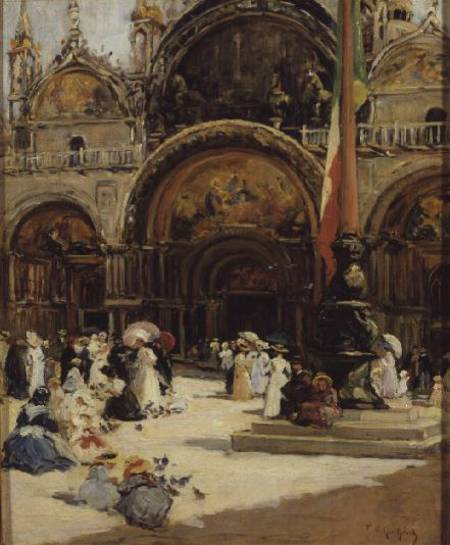 The Basilica of San Marco, Venice von Fernand Legout-Gerard