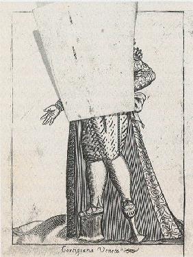 Die venezianische Kurtisane. Aus: Diversarum nationum habitus... 1591