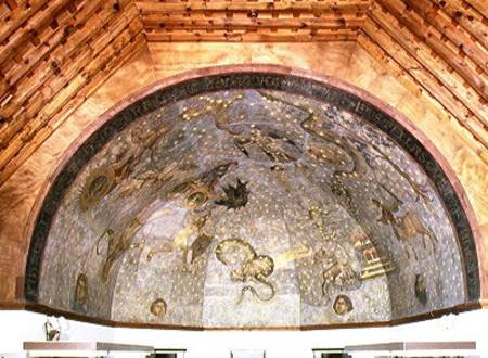 View of the vault depicting the 'Cielo de Salamanca' von Fernando Gallegos