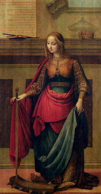 St. Catherine of Alexandria (oil on panel) von Fernando Yanez de Almedina