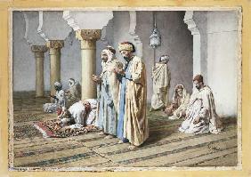 Araber beim Gebet 1884