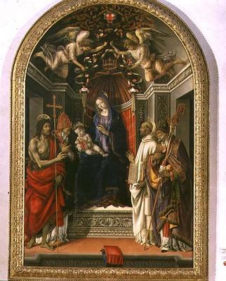 Madonna and Child with SS. John the Baptist, Victor, Bernard and Zenobius, known as the Madonna of t von Filippino Lippi
