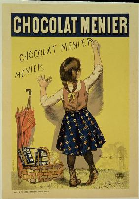 Reproduction of a poster advertising 'Menier' chocolate 1893