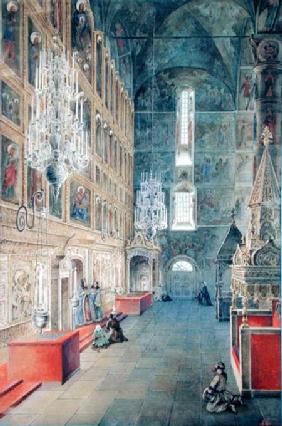 Interior of the Assumption Cathedral of the Moscow Kremlin 1819