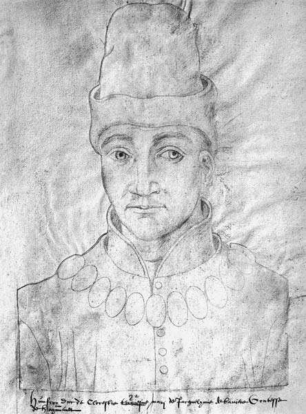 Ms 266 f.37 Portrait of Humphrey of England (1390-1447) Duke of Gloucester, from the 'Receuil d'Arra von Flemish School