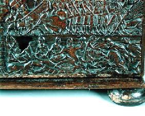 The Courtrai Chest depicting the Flemish line of battle during the Battle of the Golden Spurs fought