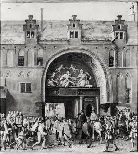 Entry of Hercule Francois of France, Duke of Alencon (1554-84) into Antwerp 19th Febru