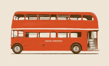Roter englischer Bus