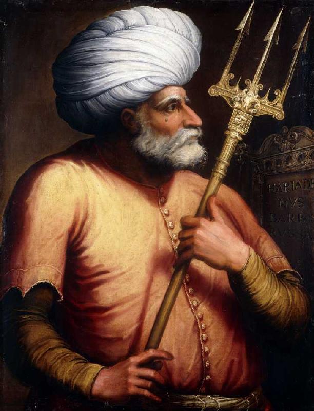 Portrait des osmanischen Herrschers Khair-ad-Din Barbarossa von Florentinische Schule