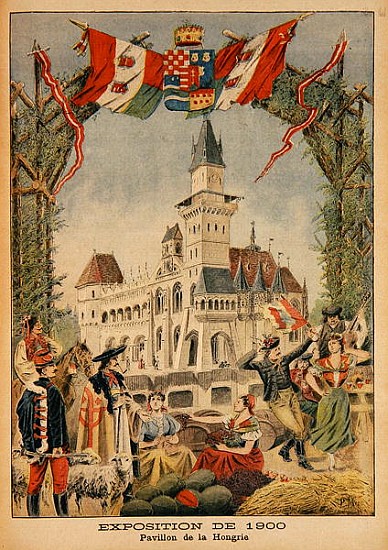 The Hungarian Pavilion at the Universal Exhibition of 1900, Paris, illustration from ''Le Petit Jour von Fortune Louis Meaulle