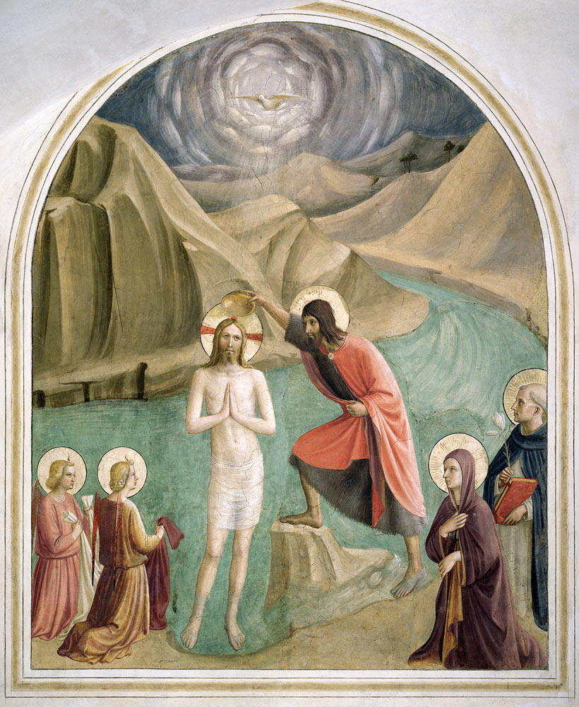 The Baptism of Christ von Fra Beato Angelico
