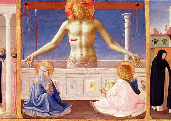 Christ Rising from his Tomb, detail of the predella panel of the Coronation of the Virgin, c.1430-32 von Fra Beato Angelico