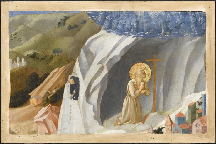 Der heilige Benedikt in der Wüste von Fra Beato Angelico