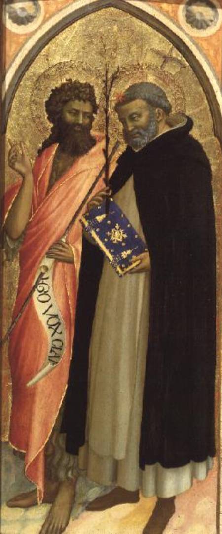 St. John the Baptist and St. Dominic (panel) von Fra Beato Angelico